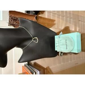 Tiffany & Co Elsa Peretti large open heart necklace 925